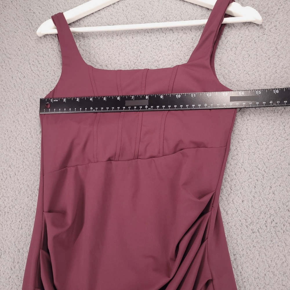HALARA Dress Size SMALL SoftlyZero Airy Midi Square Neck Corset Split Fig - Picture 10 of 16